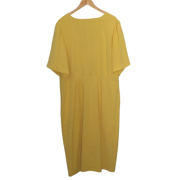 Eloquii Yellow Cocktail Dress size 22 - Picture 4 of 7